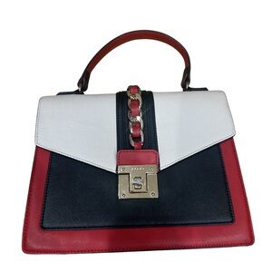 Aldo Black, White, and Red Tote
